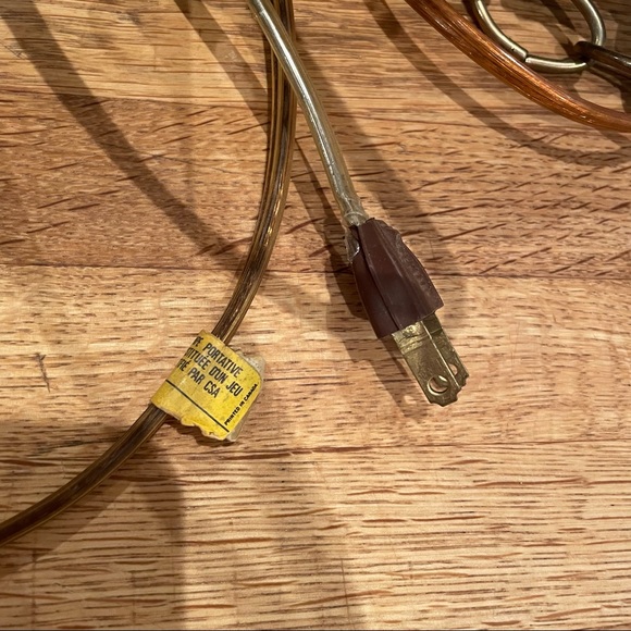 Vintage Mid Century Brass Chain/Cord for Swag Lamp - Picture 5 of 8